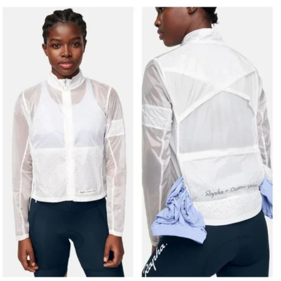 Outdoor Voices + Rapha Cycling Wind Jacket Sheer size M